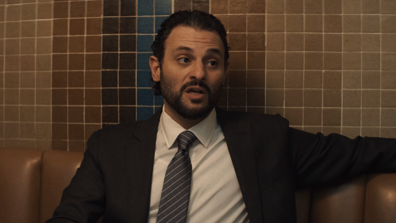 P. Cleary in diner booth in Wonder Man Season 1