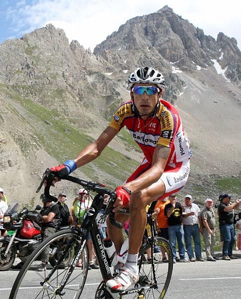 The Colombian had a scenic backdrop but all he had eyes for was the prize ahead.