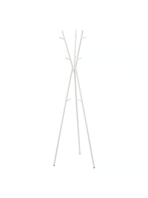 Ekrar Hat and Coat Stand - White 66 1/2 "