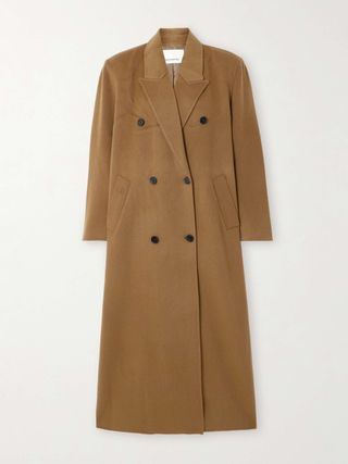 Gaia Double-Breasted Wool-Blend Coat