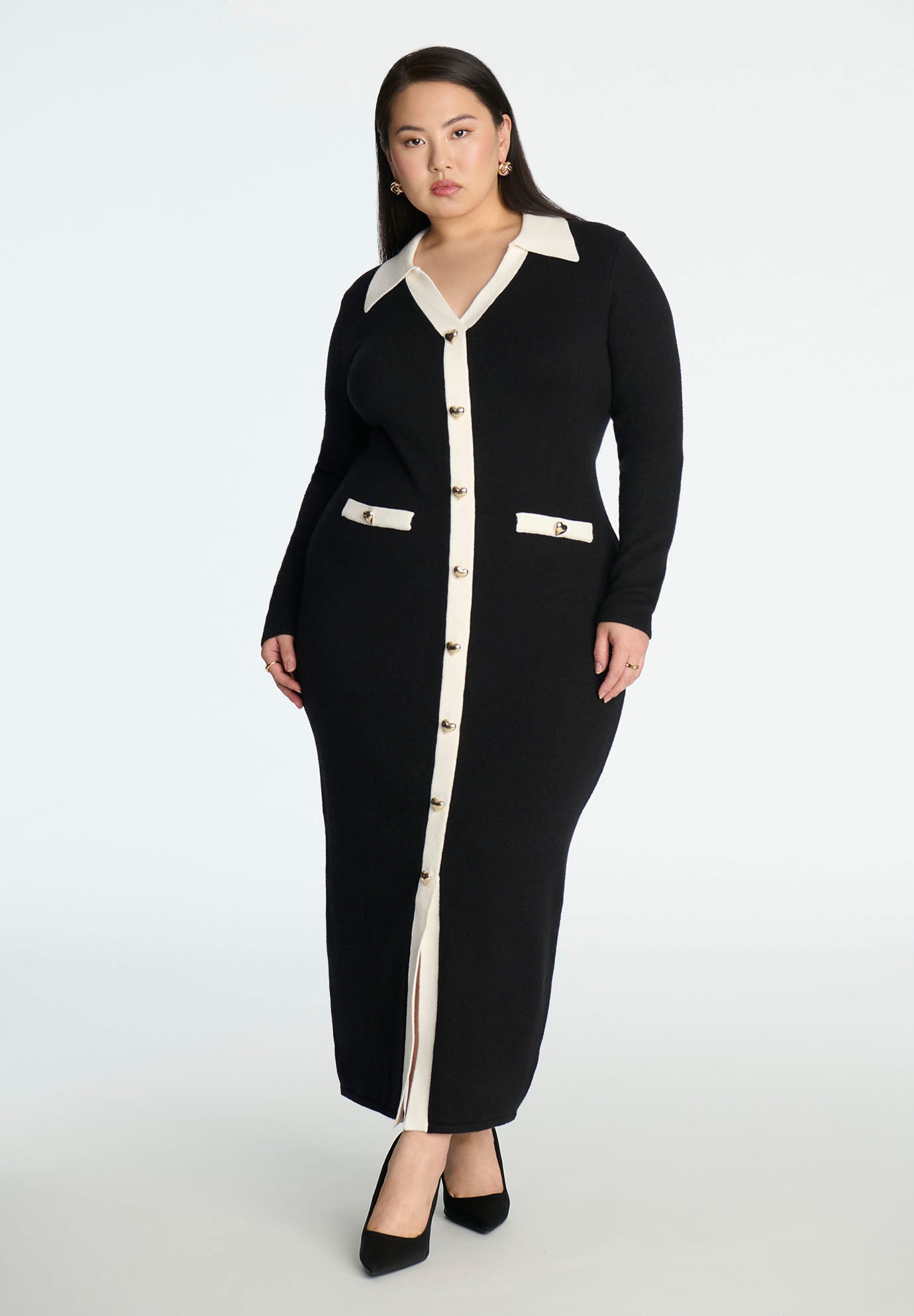 Sweetheart Sweater Dress