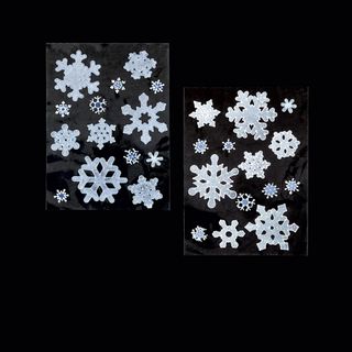 Premier Decorations Limited Snowflake White Glitter effect Wall stickers