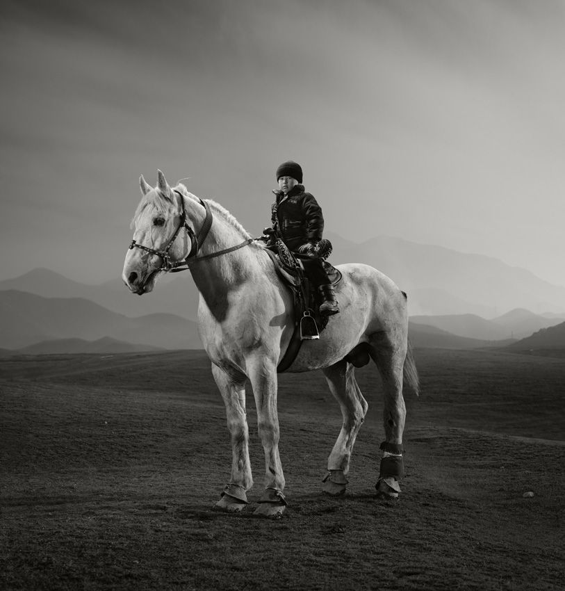 A boy on a horse