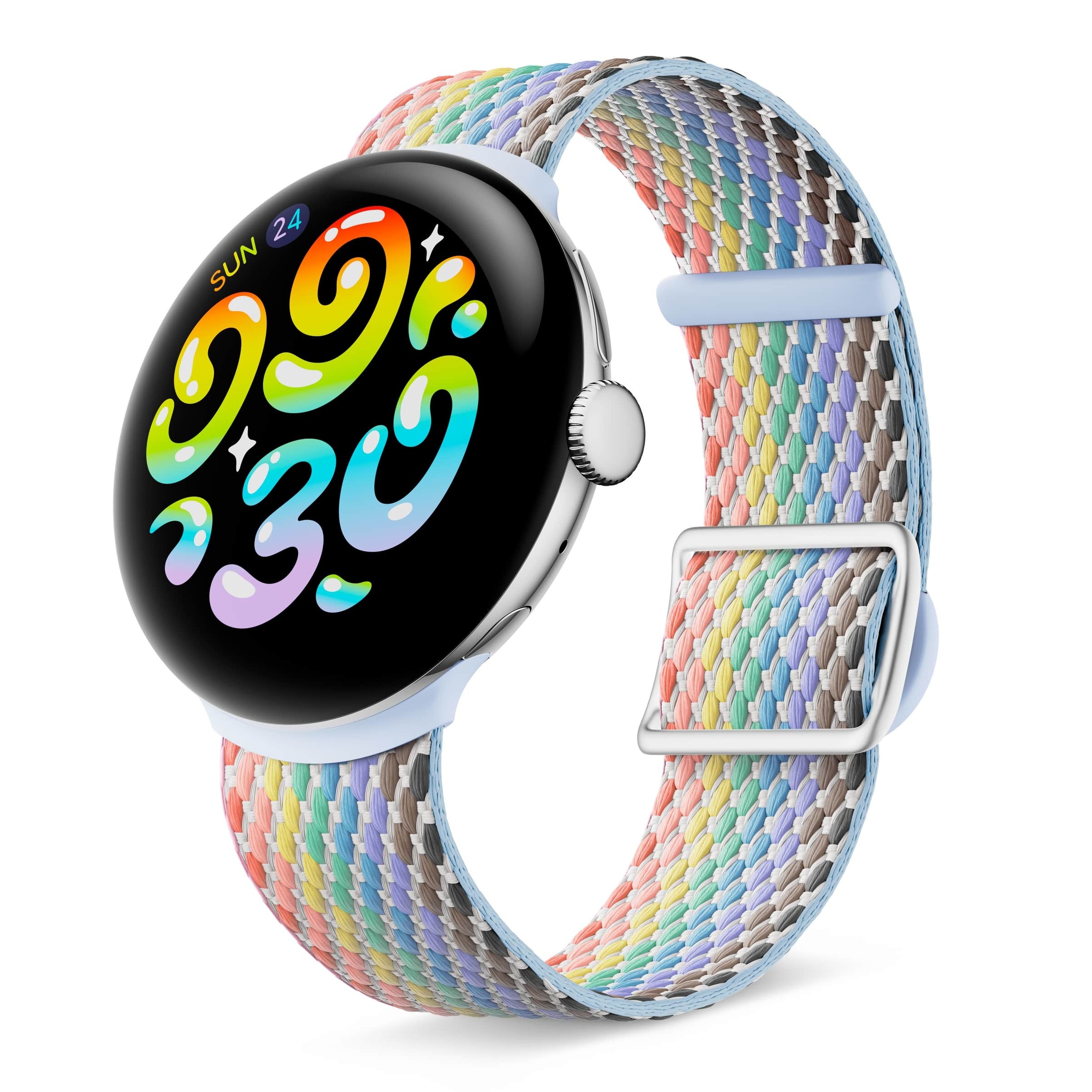 Google Pixel Watch 4 with Woven&amp;nbsp;Band