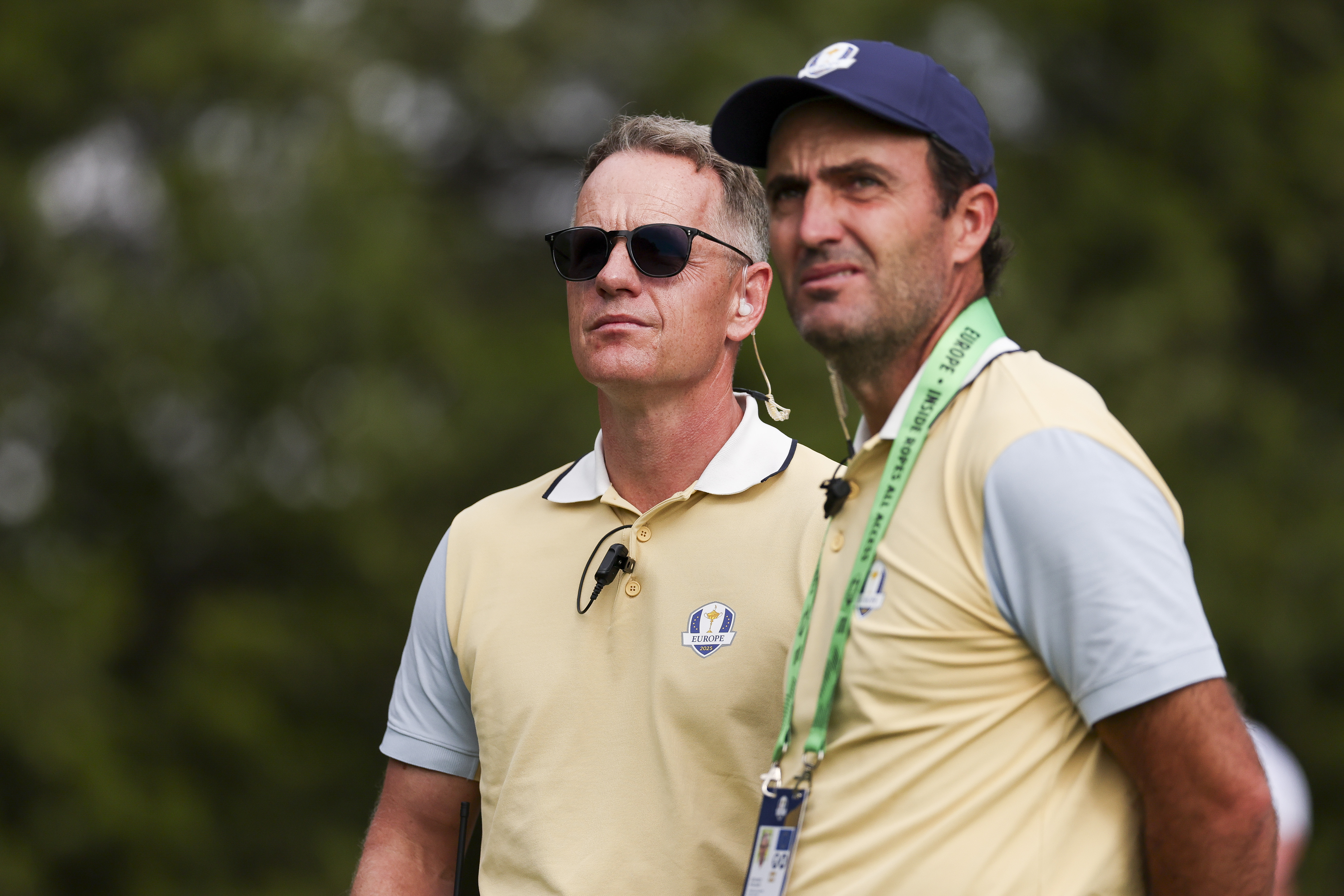 Edoardo Molinari with Luke Donald