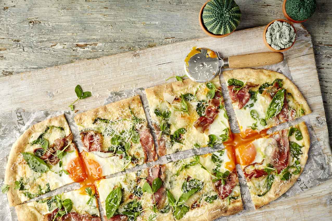 Zizzi manages to make Ceaser salad interesting - by shoving it on top of a pizza