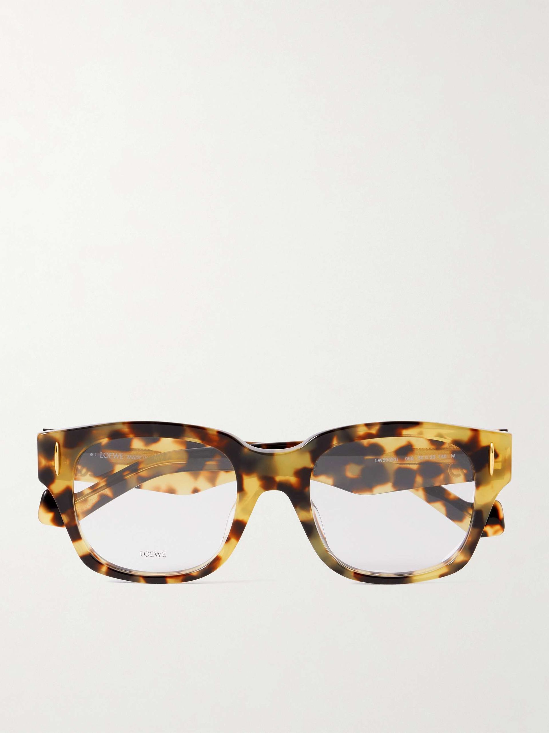 Anagram Square-Frame Tortoiseshell Acetate Optical Glasses