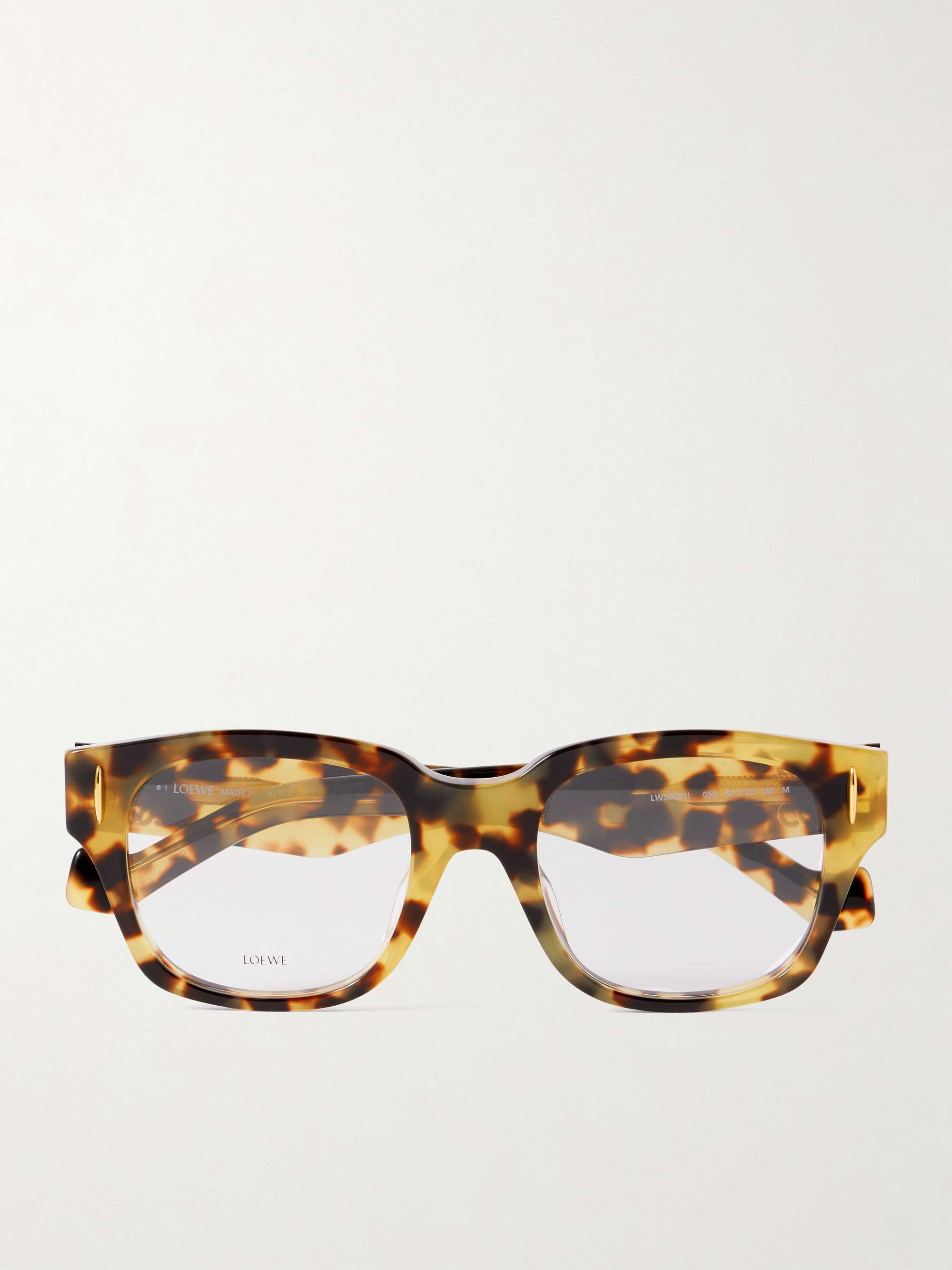 Anagram Square-Frame Tortoiseshell Acetate Optical Glasses