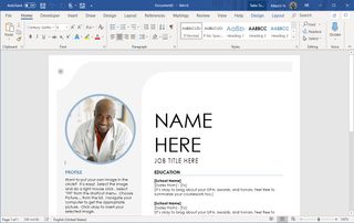 Word create template content