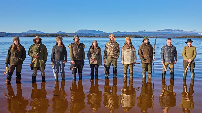 &quot;The &quot;Alone Australia&quot; season 3 line-up: (Left to right) Eva, Matt, Corinne, Shay, Karla, Ben, Yonke, Tom, Muzza, Ceilidh