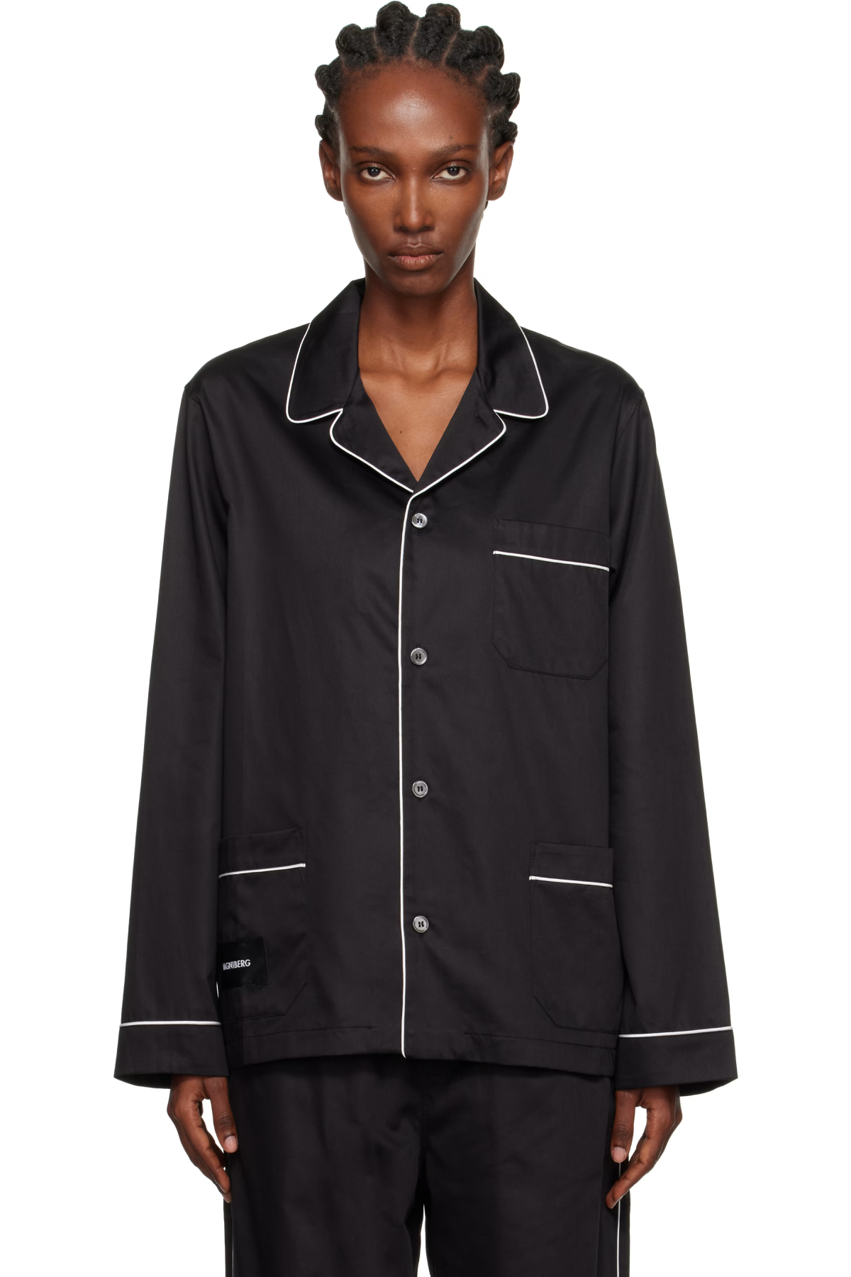 Black Sorbetto Pyjama Shirt