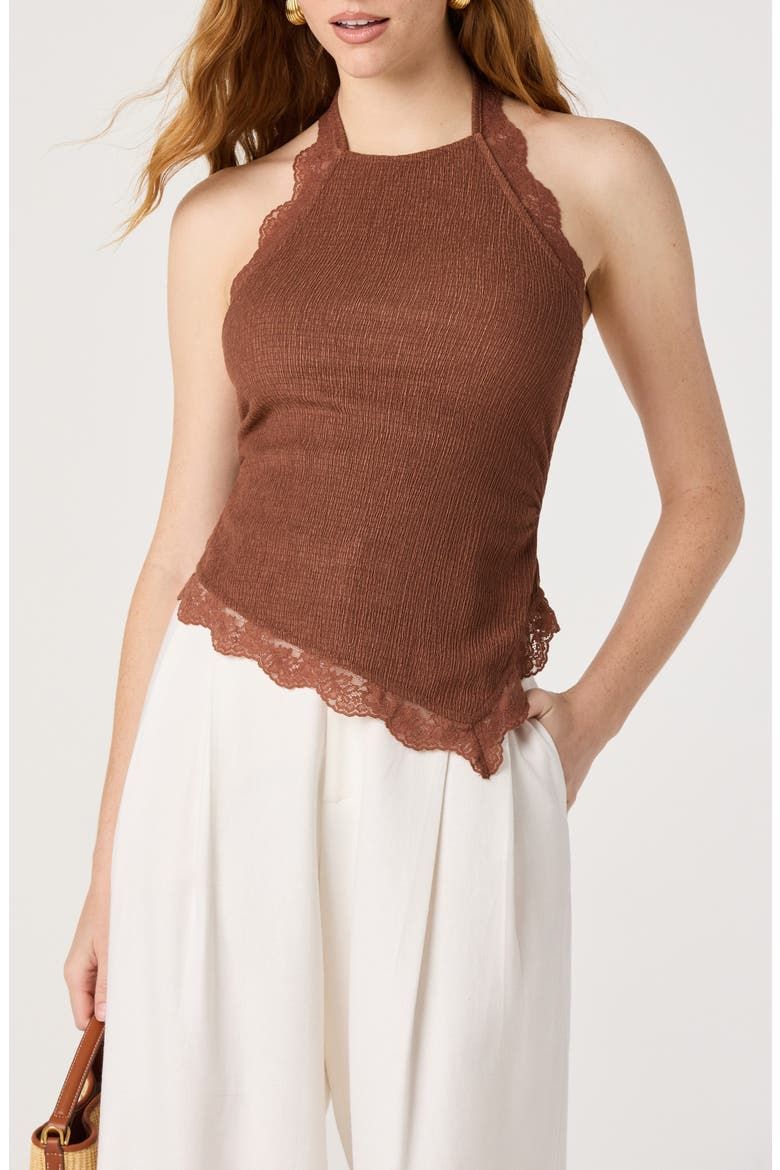 Zoe Lace Halter Top