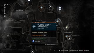 Destiny 2 public events on map