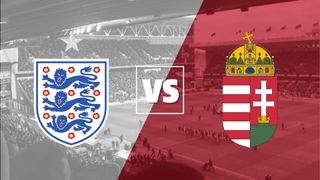 England vs Hungary international football badges