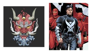 A comparison between Oni and Punisher's new logo