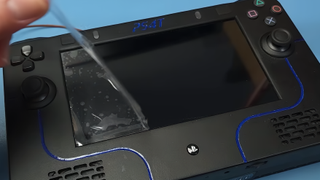 YouTuber Restore Technique's "PS4T" handheld console, made with a real PlayStation 4 Slim.