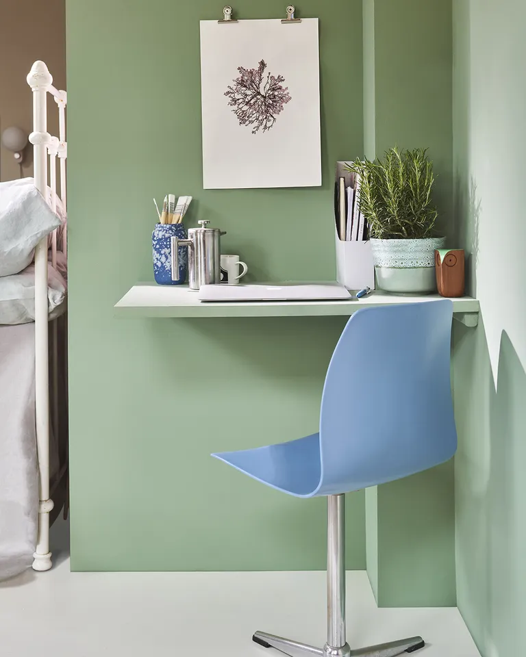 Farrow and Ball small bedroom office ideas