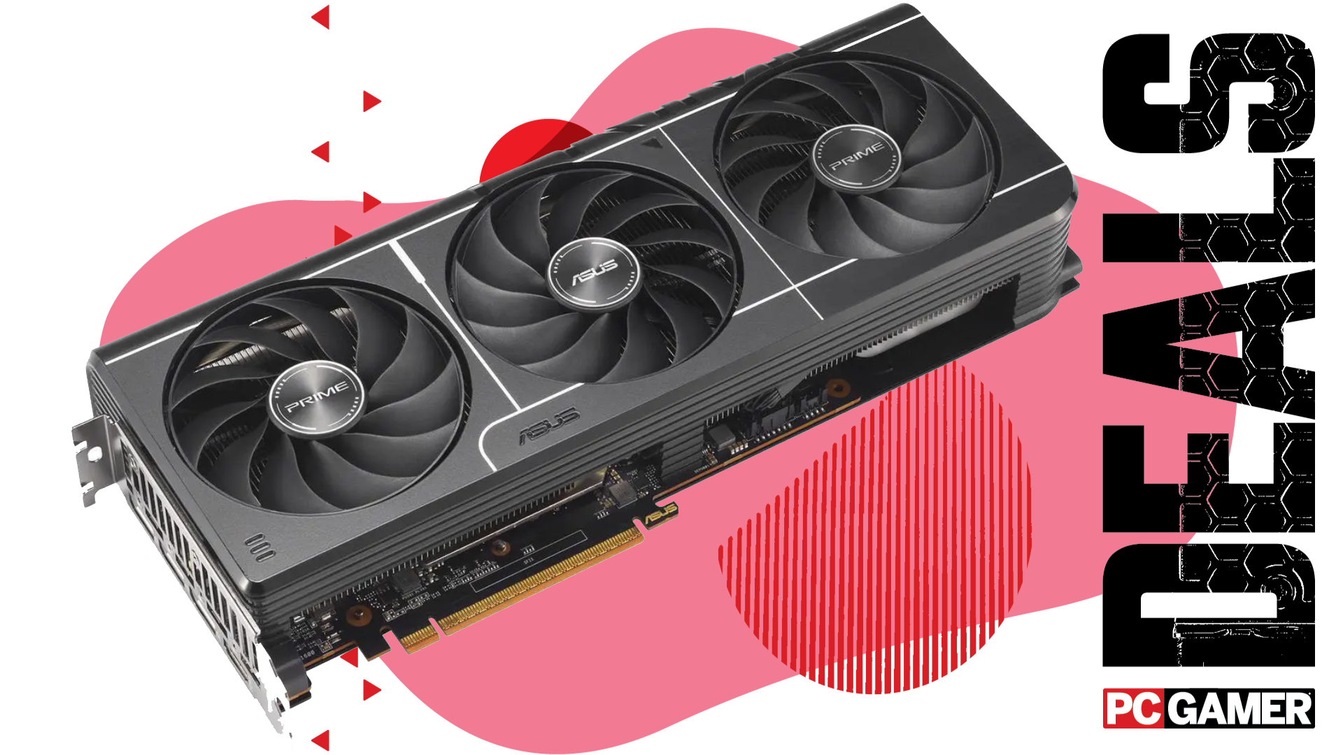 The ASUS PRIME Radeon RX 9070 XT floats in the PC G deal void.