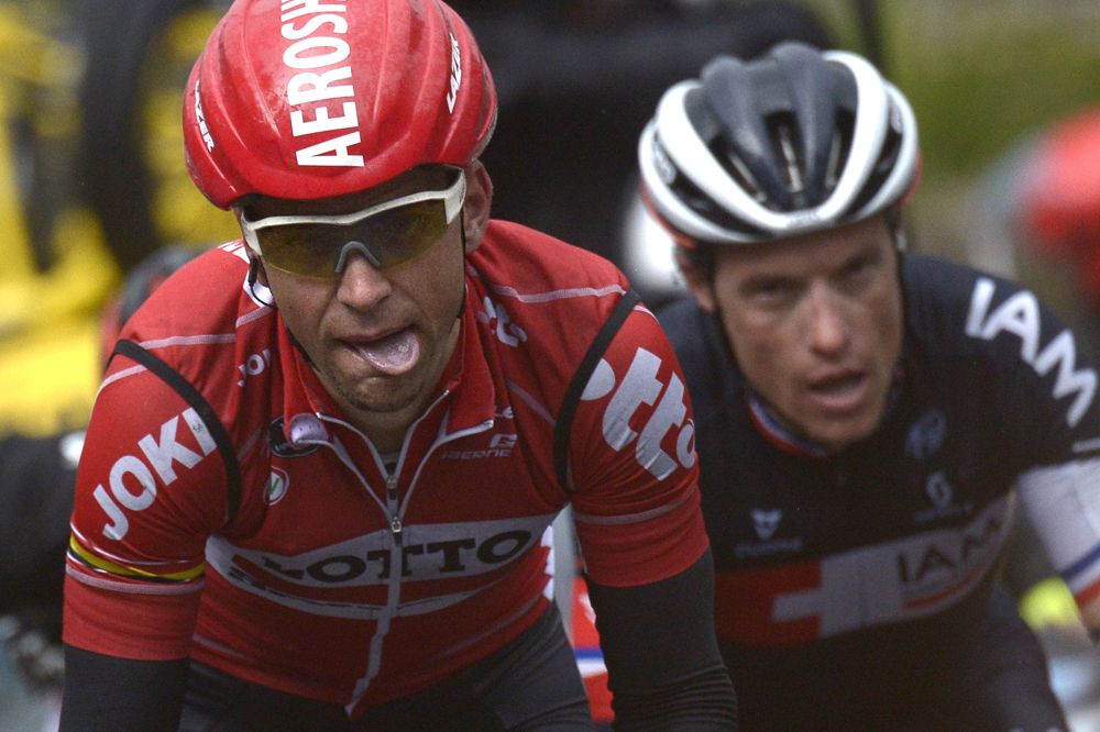 Tony Gallopin (Lotto-Soudal) leads Chavanel