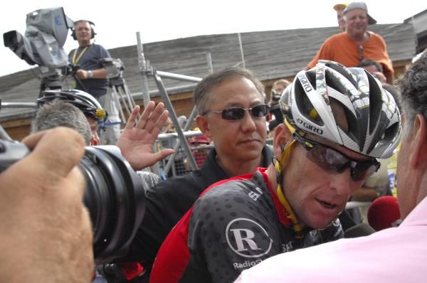 Lance Armstrong (RadioShack) had a bad day at the office