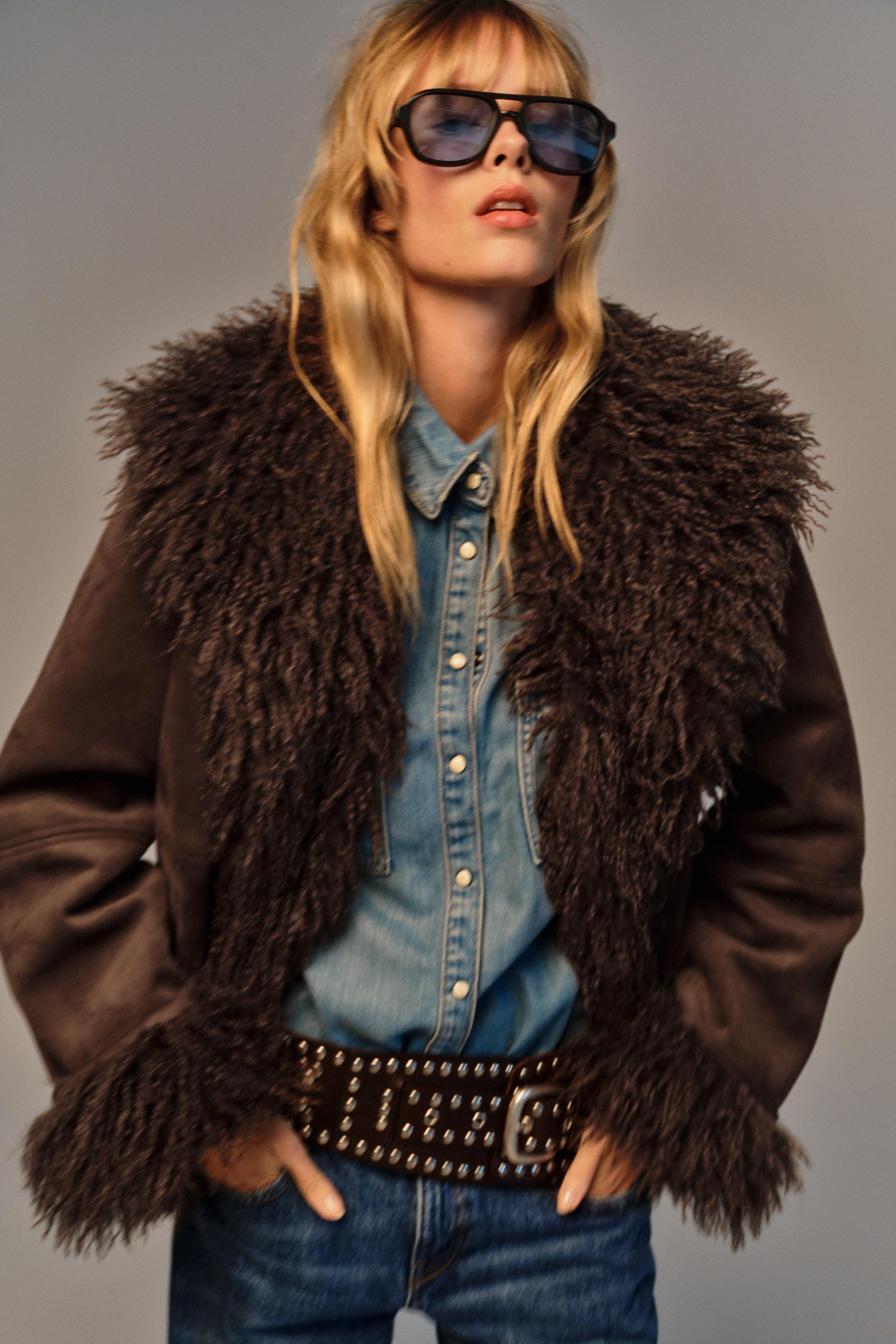 Double-Faced Faux Fur Jacket