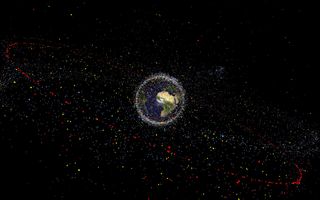 Space Junk Orbiting Earth 