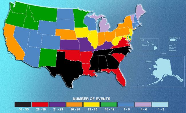 billion dollar weather disasters map