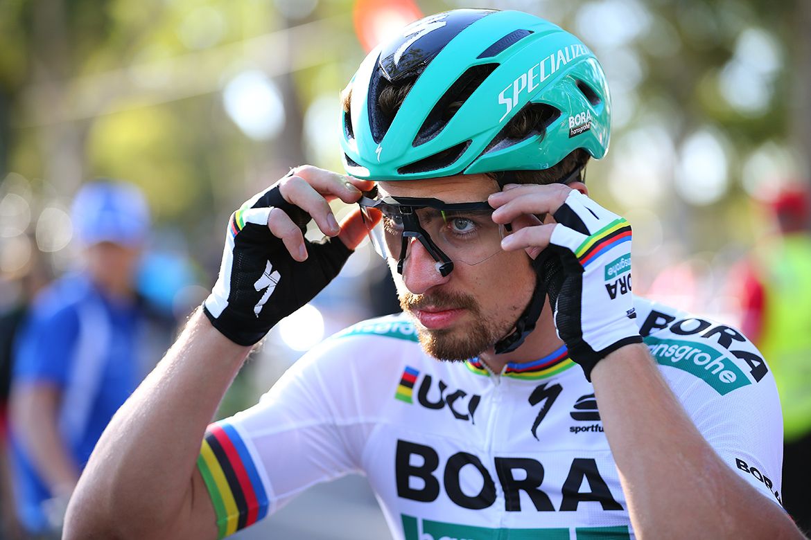 Peter Sagan (Bora-Hansgrohe) reports for duty at the People's Choice Classic.