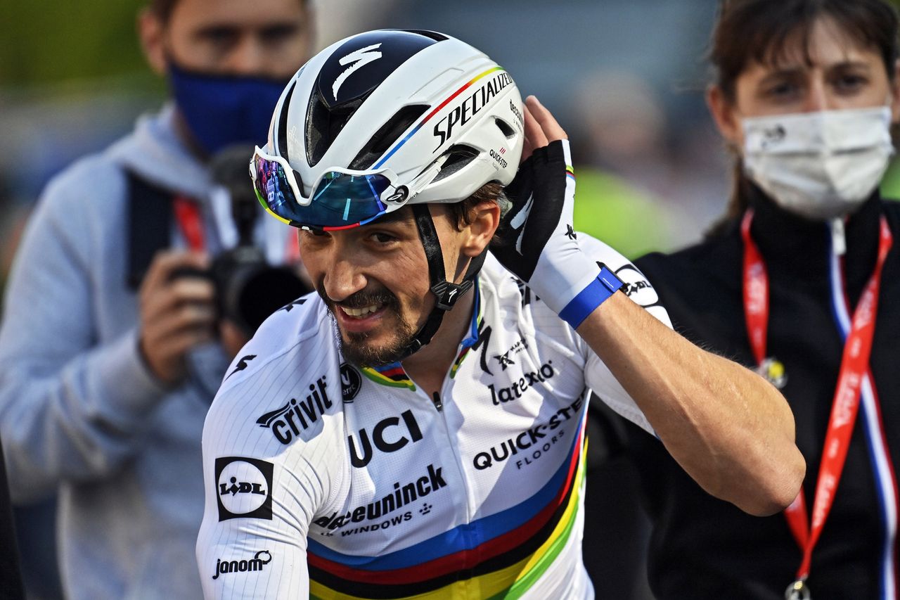 Liege - Bastogne - Liege 2021 - 107th Edition - Liege - Liege 259,1 km - 25/04/2021 - Julian Alaphilippe (FRA - Deceuninck - Quick-Step) - photo Peter De Voecht/PN/BettiniPhoto&Acirc;&copy;2021