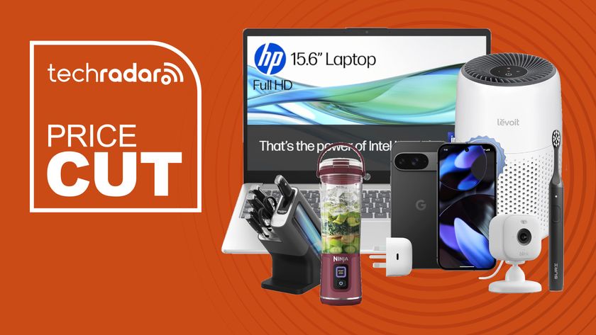 Collage of tech from the Amazon UK weekend sale, including a HP laptop, Ninja appliances, Suri toothbrush and Pixel phone