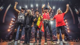 Scorpions take a bow onstage