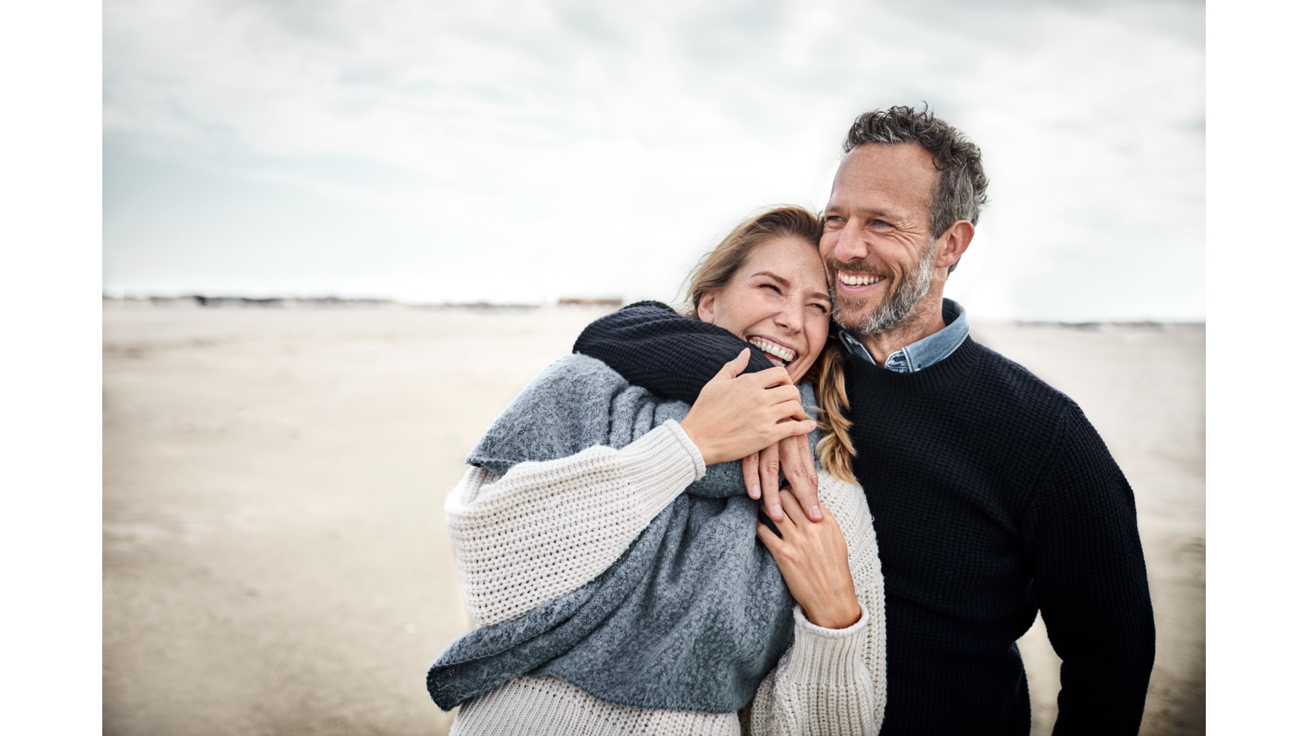 A couple on the beach