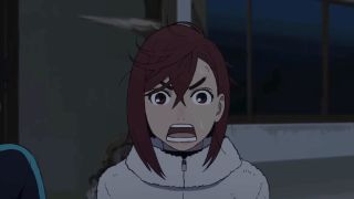 Momo with shocked expression on her face in Dan Da Dan Season 2
