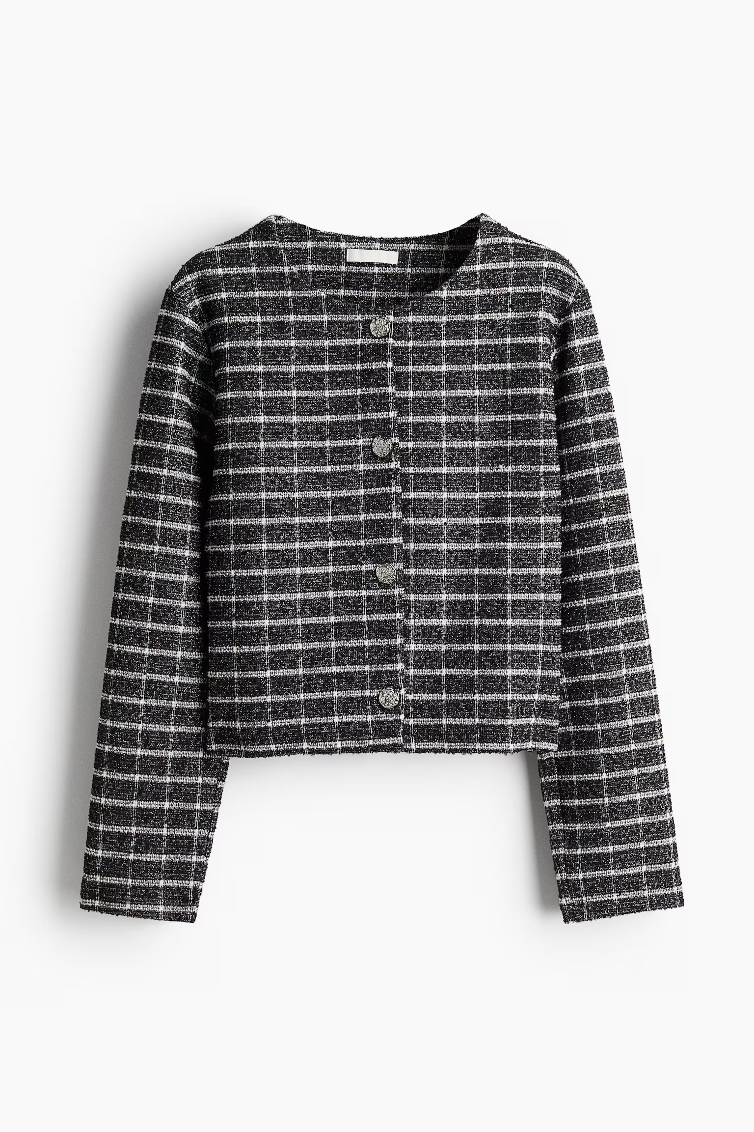 H&amp;amp;M, Glittery Textured Jersey Cardigan
