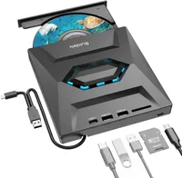 Suidek CD/DVD burner with USB Hub