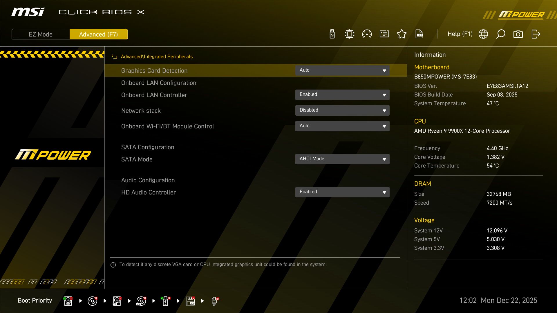 MSI B850 MPower - BIOS images