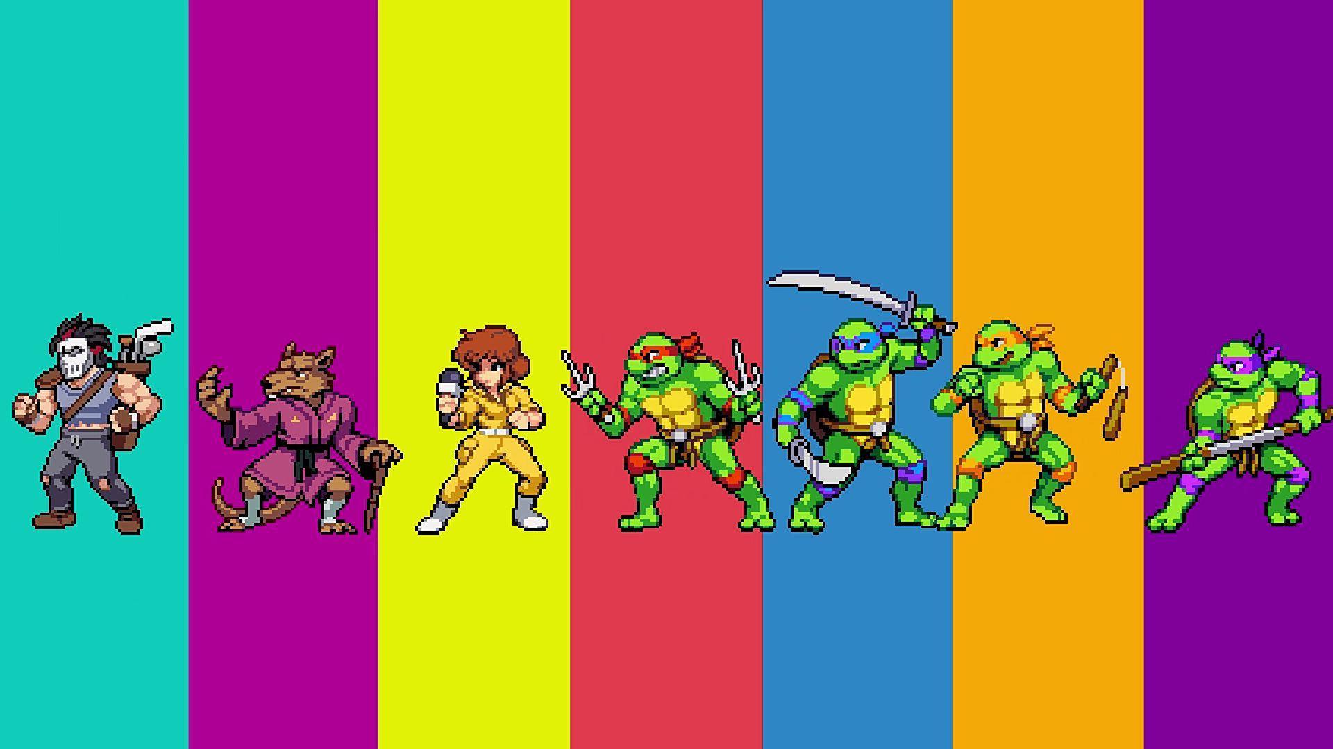 The characters in Shredder's Revenge