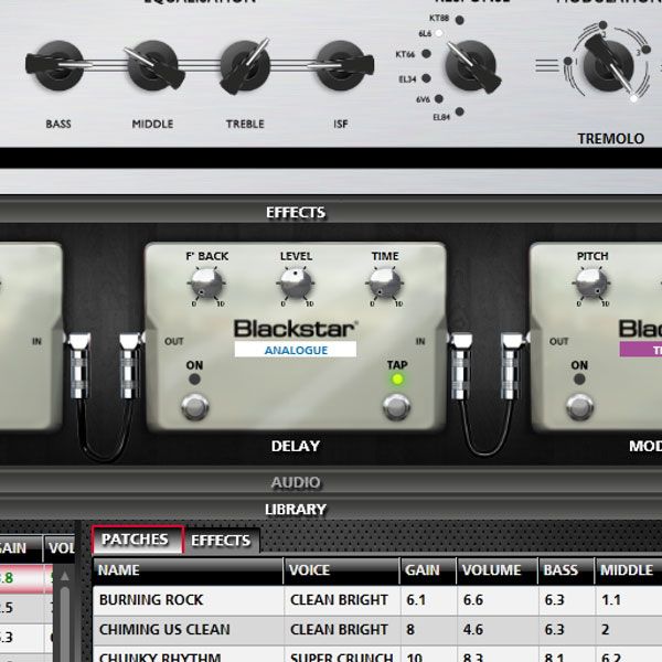 Connect a Silverline to your computer and use Blackstar's INSIDER software to your computer via USB, and Blackstar's free INSIDER software to go to town on your tone, save presets and share patches.