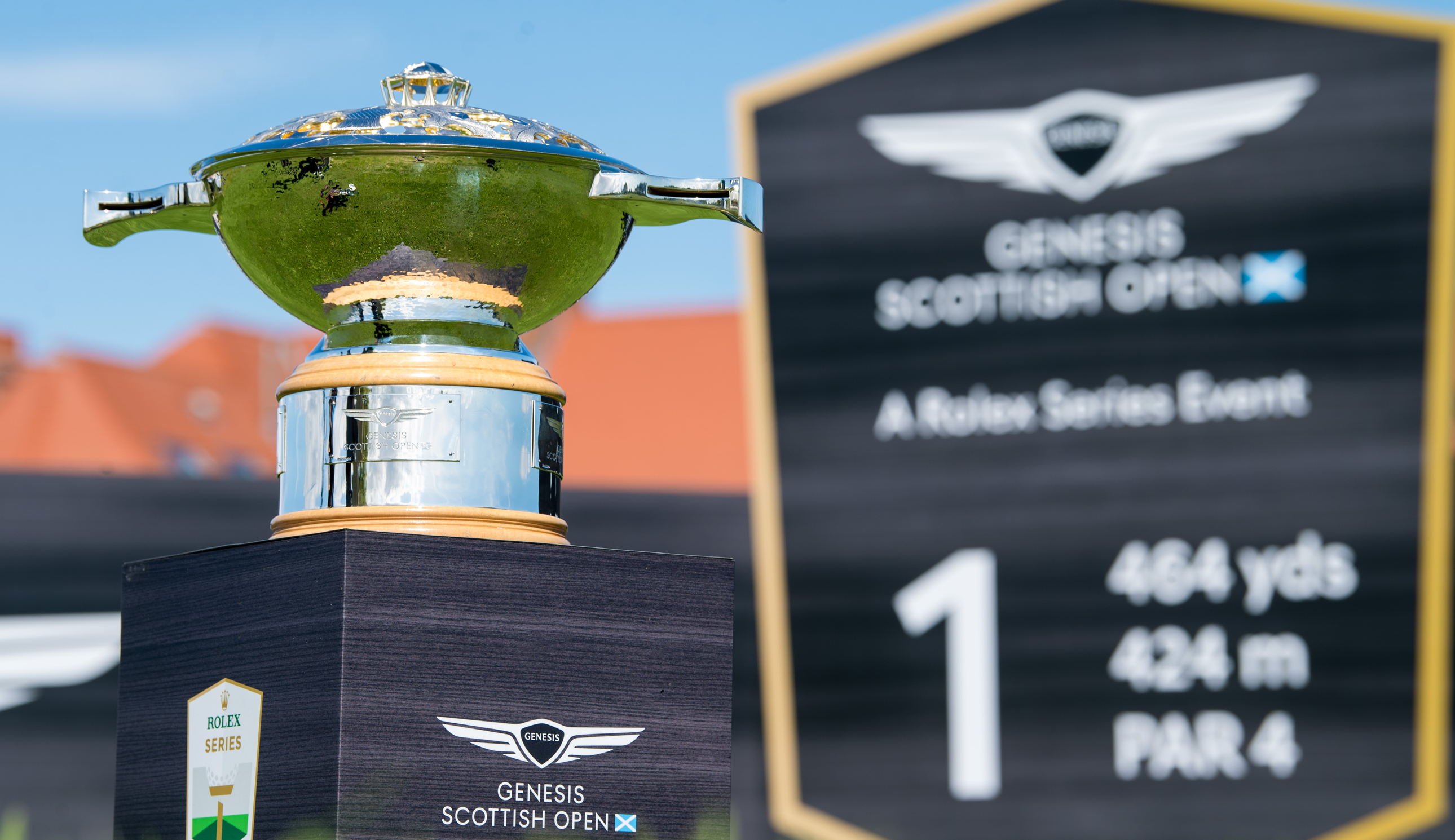 The Genesis Scottish Open trophy