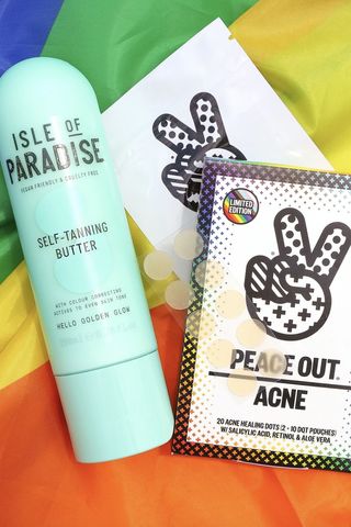  Peace Out Skincare and Isle of Paradise pride collection