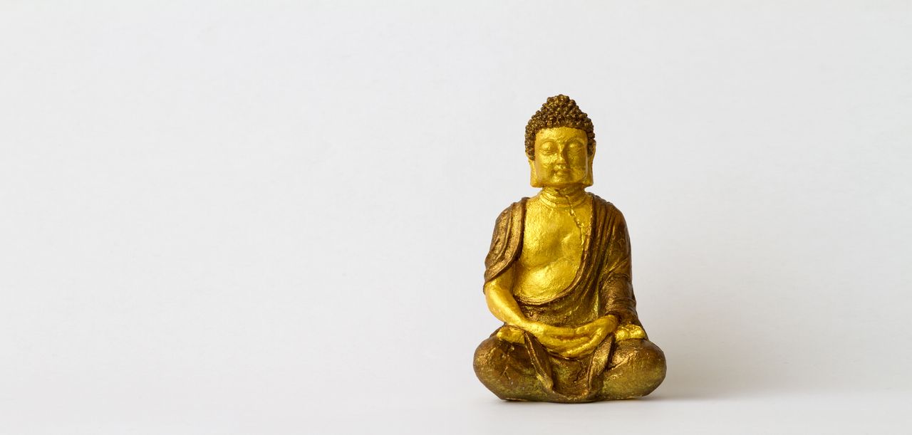 A Buddha statue.