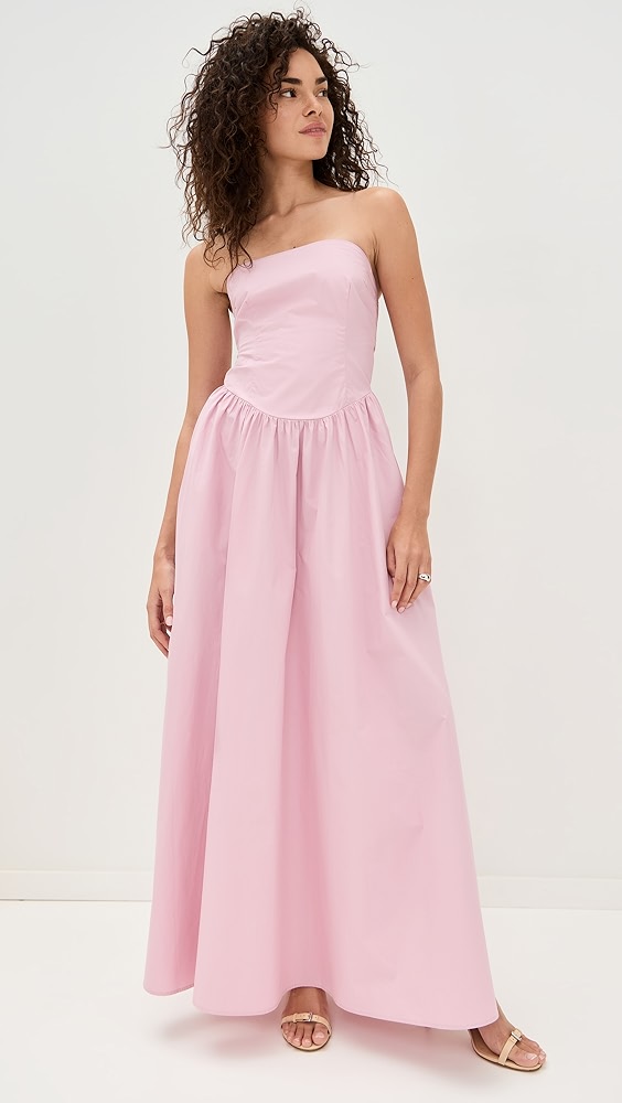 Susana Monaco Poplin Drop Waist Tube Dress