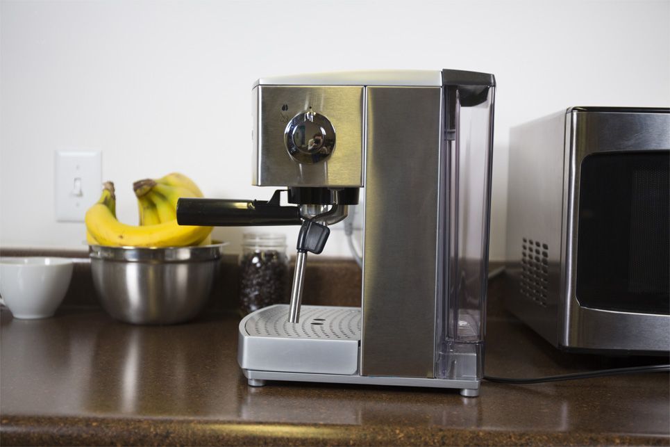 The tank on this Cuisinart espresso machine holds 2 liters of water.