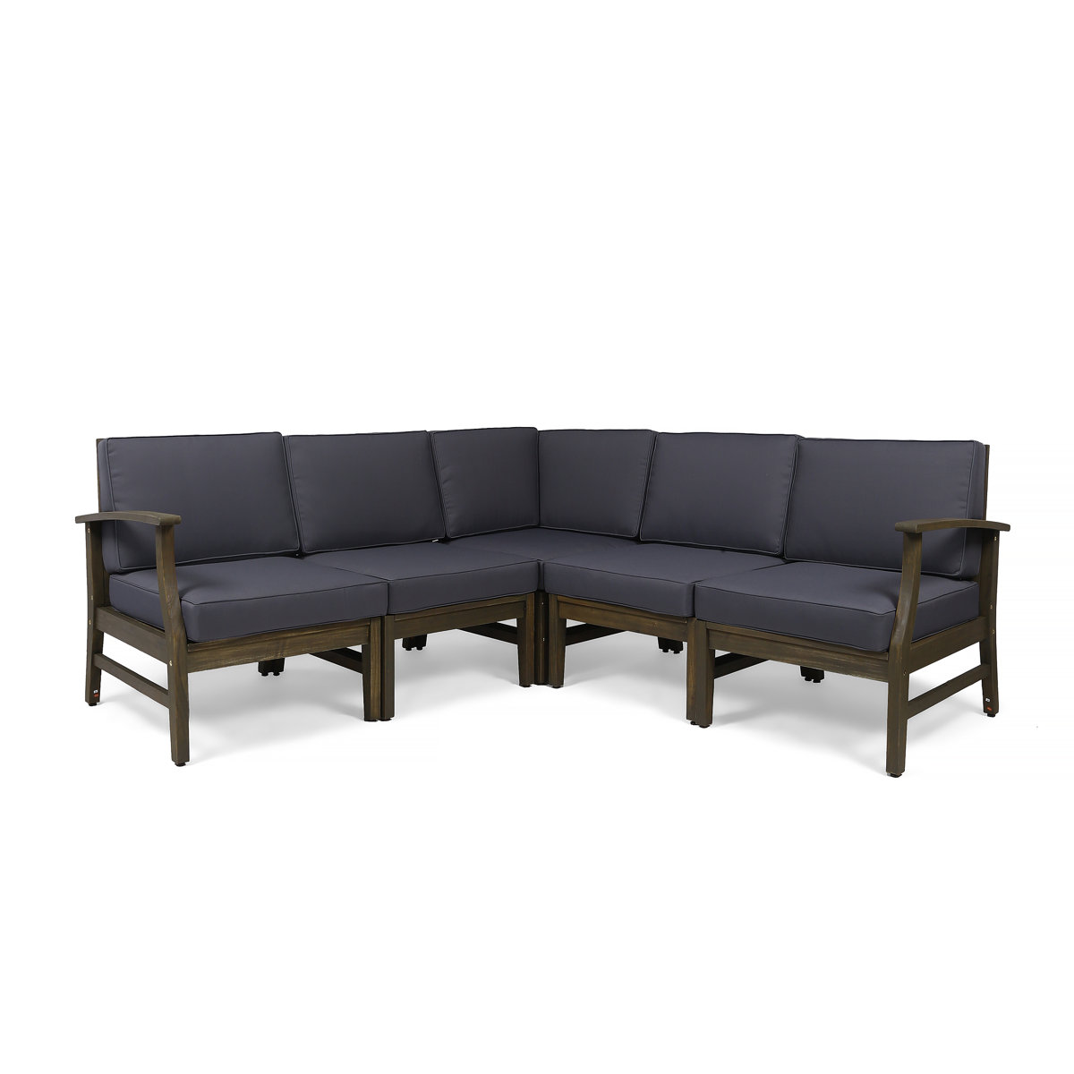 Winston Porter Bevelyn 77.75" Wide Symmetrical Patio Sectional With Cushions &amp;amp; Reviews | Wayfair