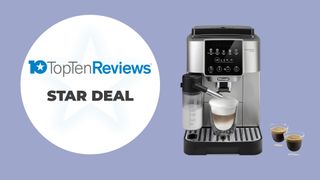 Star deal graphic with the De&#039;Longhi Magnifica Start Espresso &amp; Coffee Machine at Amazon