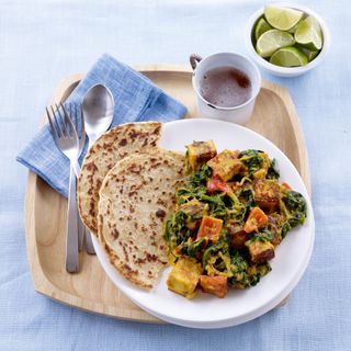 Vegetarian Dinner Party Main: Spinach and Paneer Curry