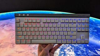 Image of the Logitech G515 LIGHTSPEED TKL Wireless Gaming Keyboard.