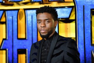 Chadwick Boseman attends the European Premiere of Marvel Studios' "Black Panther" at the Eventim Apollo, Hammersmith on February 8, 2018 in London, England