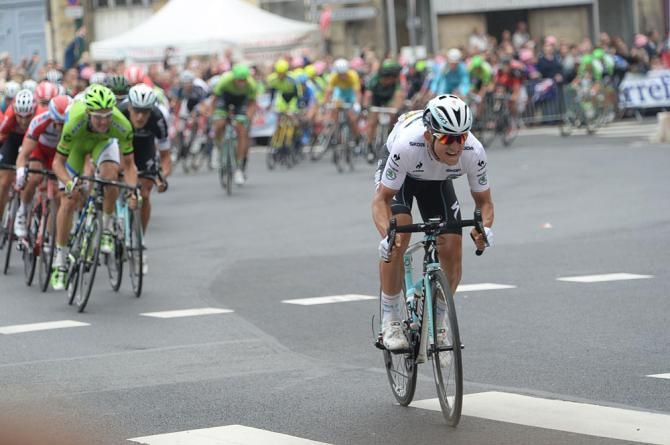 Michal Kwiatkowski launches an attack