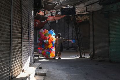 A balloon vendor.